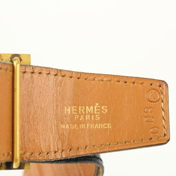 Hermès Black x Brown x Gold 32mm Reversible H Logo main image 10